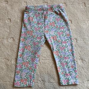 baby Gap floral print leggings size 12-18 month